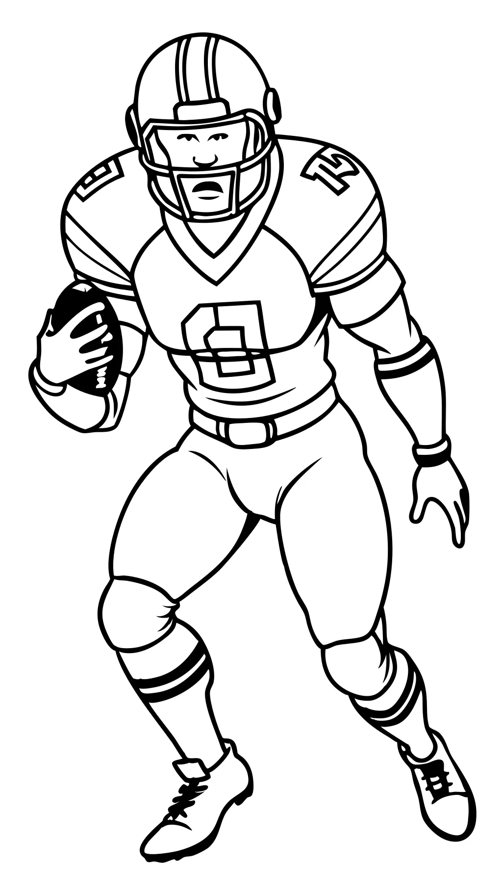 coloriage de joueur de football de la NFL